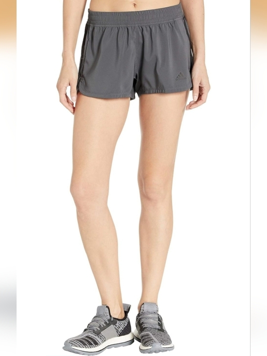 adidas Pants - Adidas Aeroready Gray & Black Running Pacer Training Shorts Size Large Casual